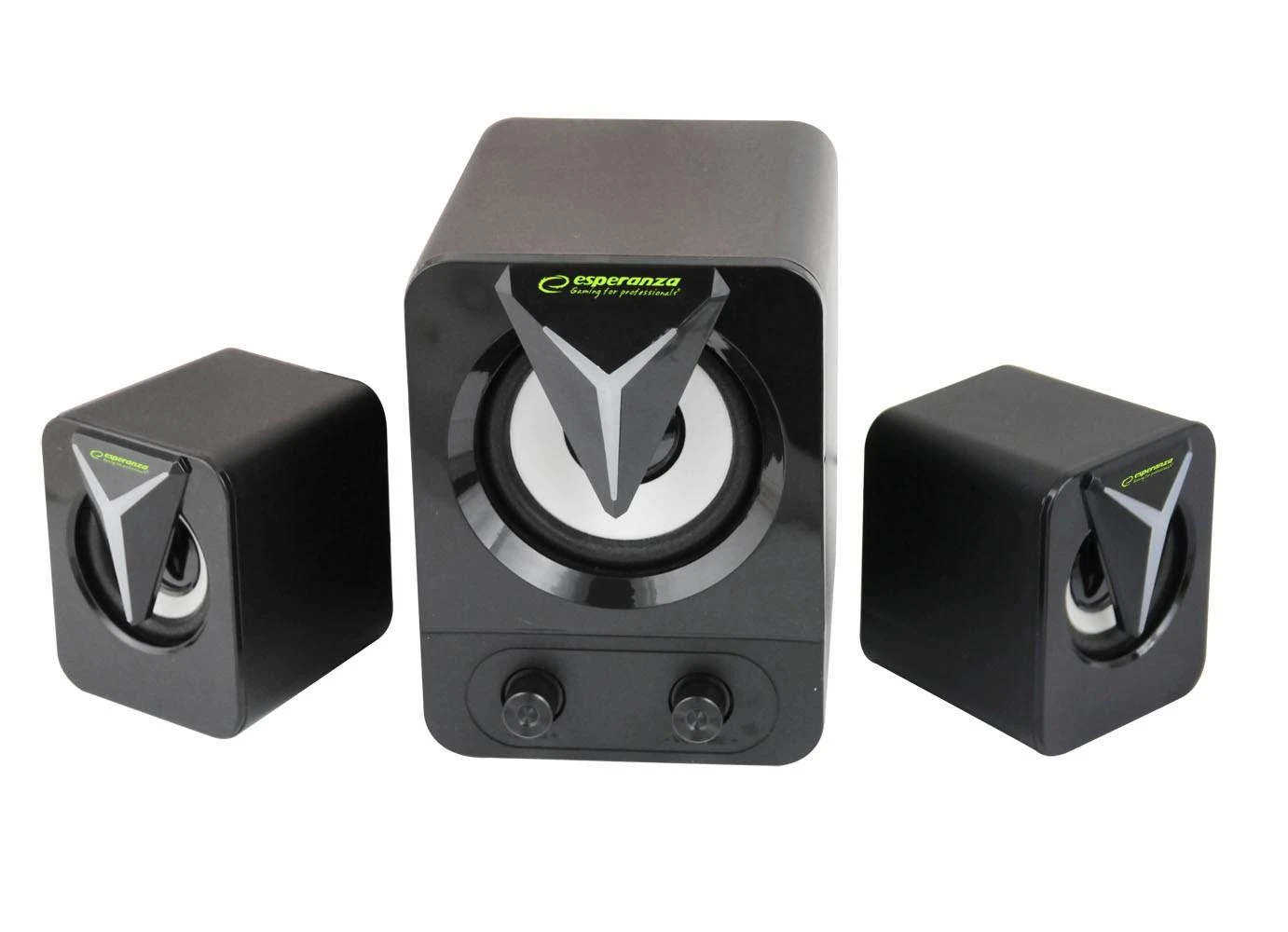 Kompiuterio kolonėlės EGS107 Esperanza garsiakalbiai 2.1 usb led vaivorykštinis sopranas