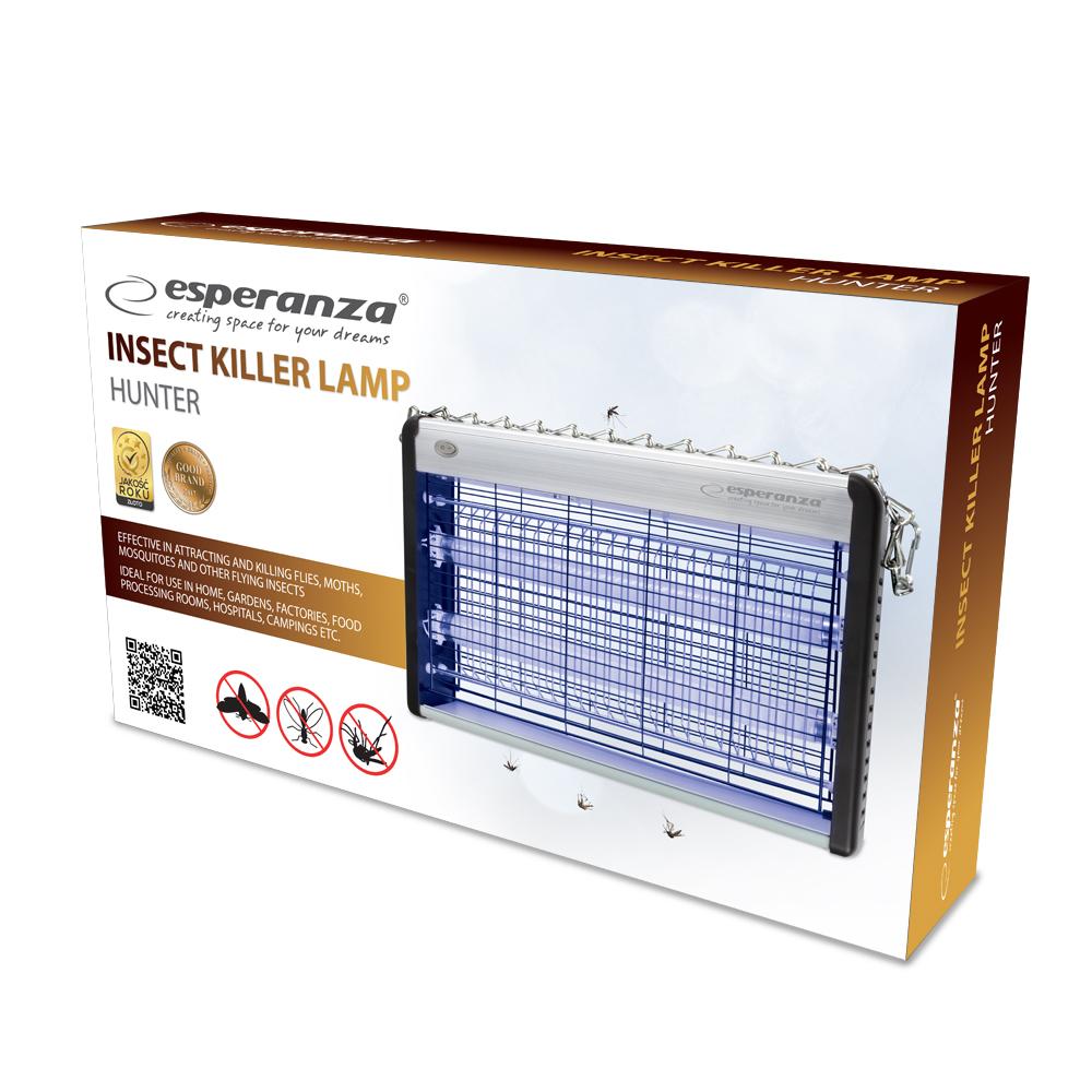 Esperanza EHQ006 ELECTRIC INSECT UV LAMP Juodas
