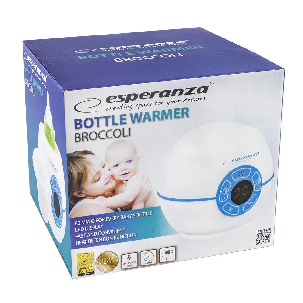 ESPERANZA EKB003 BROCCOLI - BUTELIŲ ŠILDYTUVAI KŪDIKIAMS 35-80°C