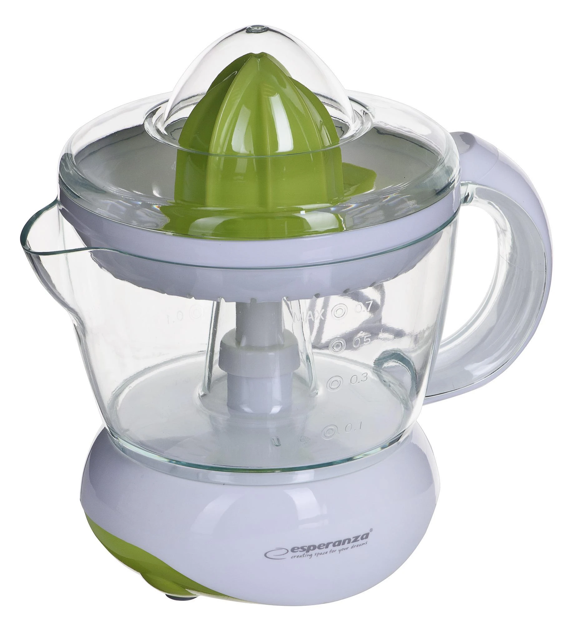 Sulčiaspaudė Juicer for citrus fruit Esperanza Clementine EKJ001G (25W, 0,75l, žalias color)
