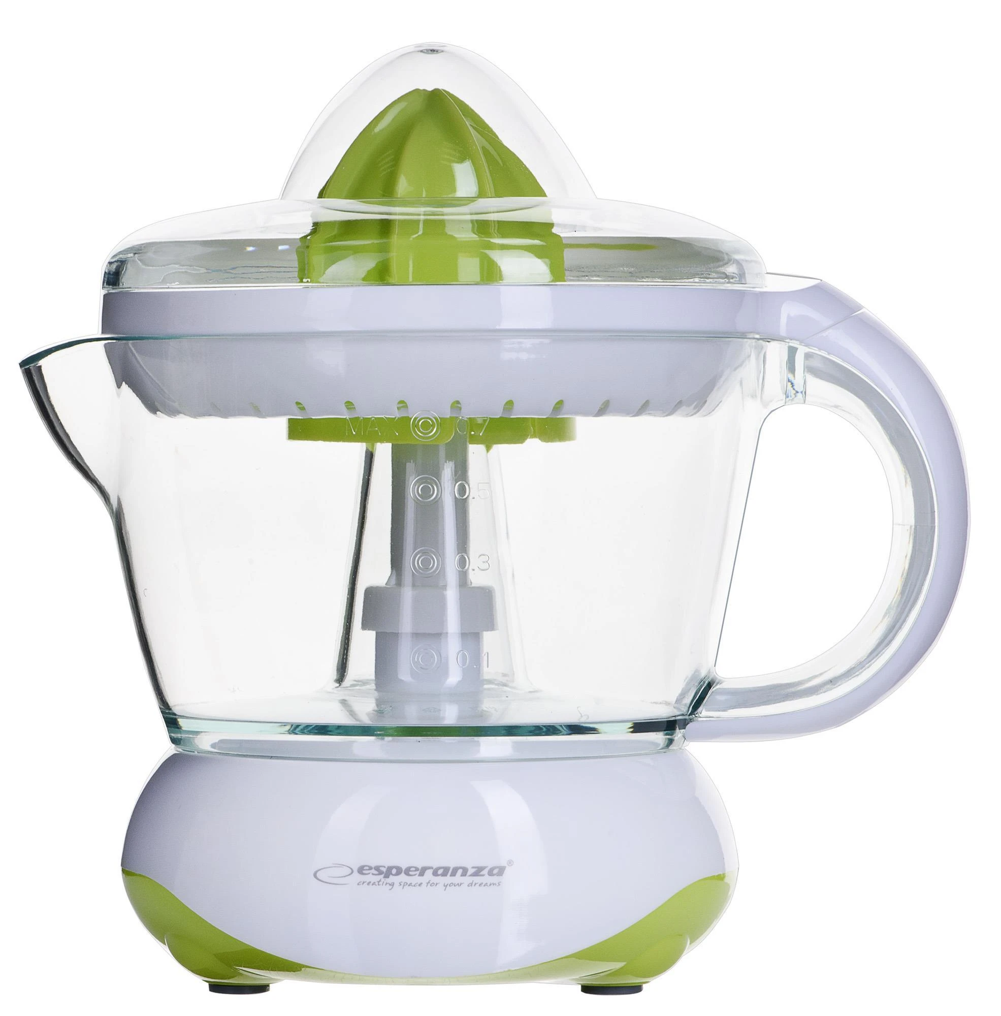 Sulčiaspaudė Juicer for citrus fruit Esperanza Clementine EKJ001G (25W, 0,75l, žalias color)