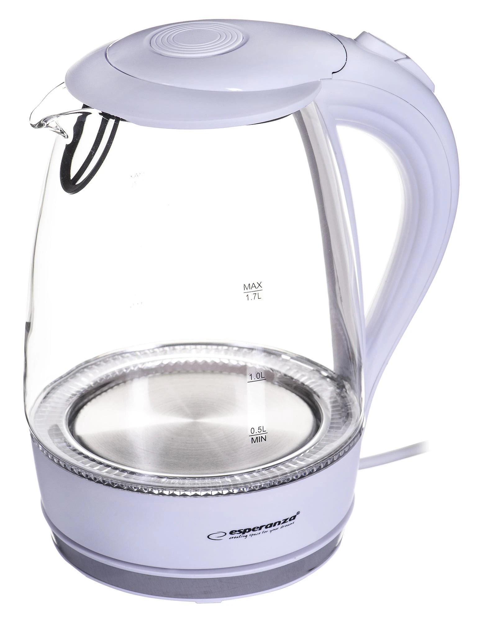Virdulys electric Esperanza Salto Angel EKK011W (2200W 1.7l, baltos spalvos)