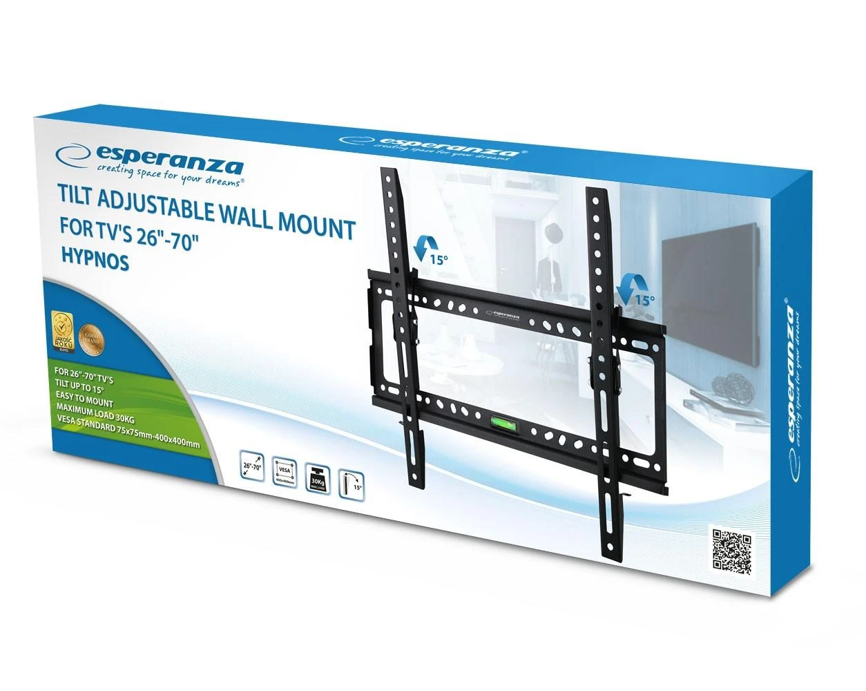 Laikiklis Esperanza ERW014 TV mount 26-70'' iki 30kg
