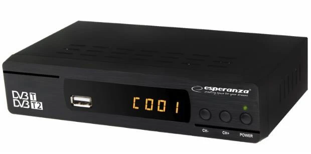 TV Priedėlis - WIWA Imtuvas DVB-T/T2 H.265 Pro Juodas