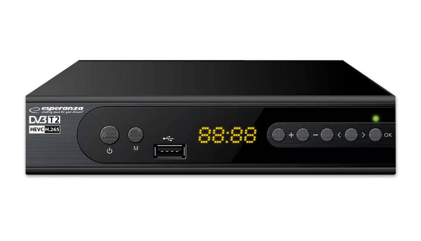 Priedėlis „Esperanza EV106P HDMI USB 2.0 Timeshift DVB-T2 Juodas“