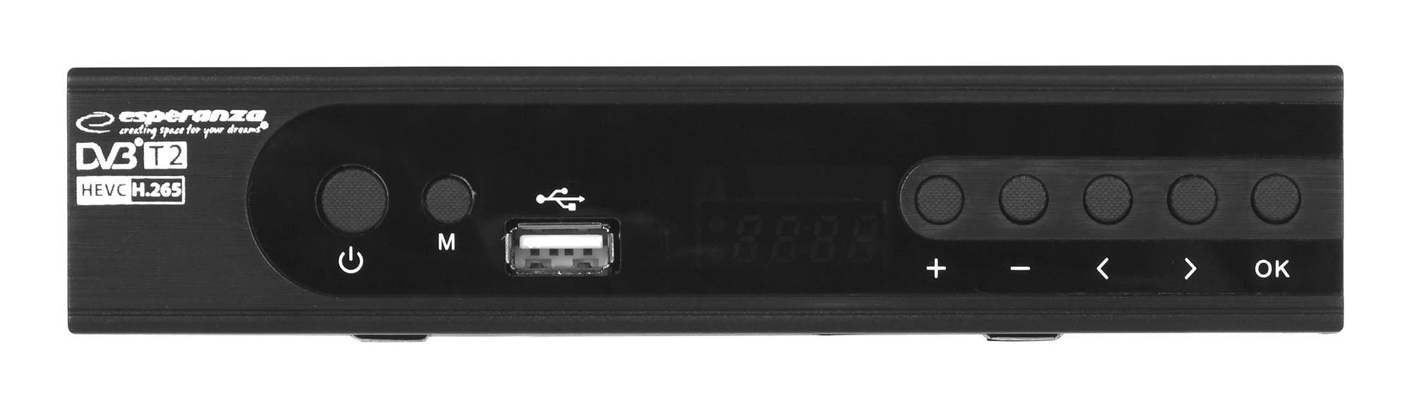 Priedėlis „Esperanza EV106P HDMI USB 2.0 Timeshift DVB-T2 Juodas“