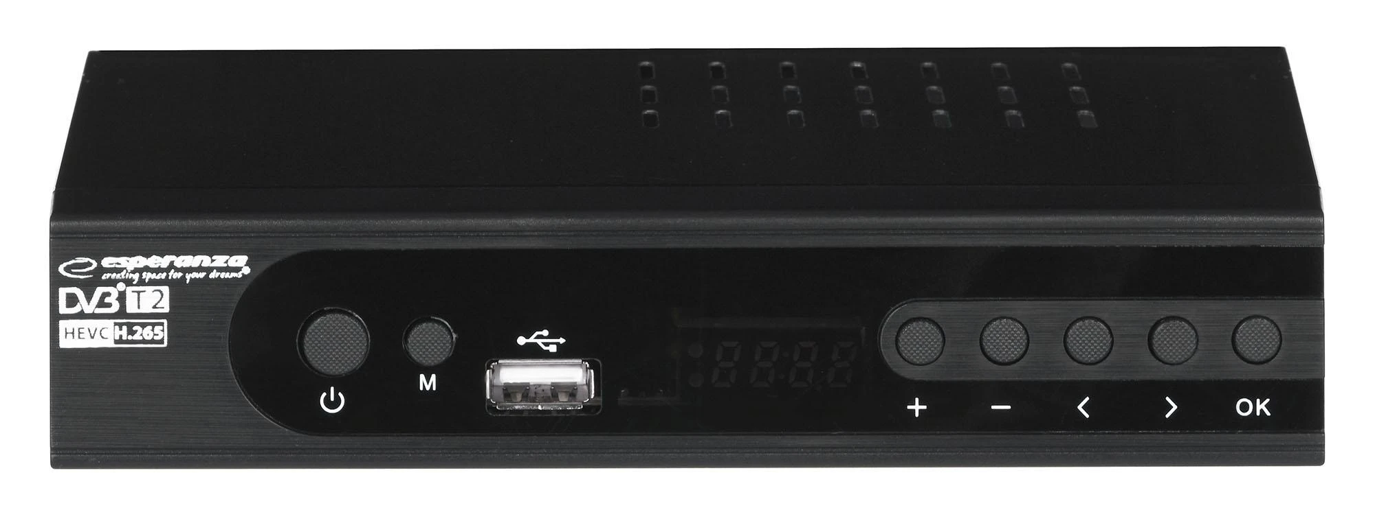 Priedėlis „Esperanza EV106P HDMI USB 2.0 Timeshift DVB-T2 Juodas“