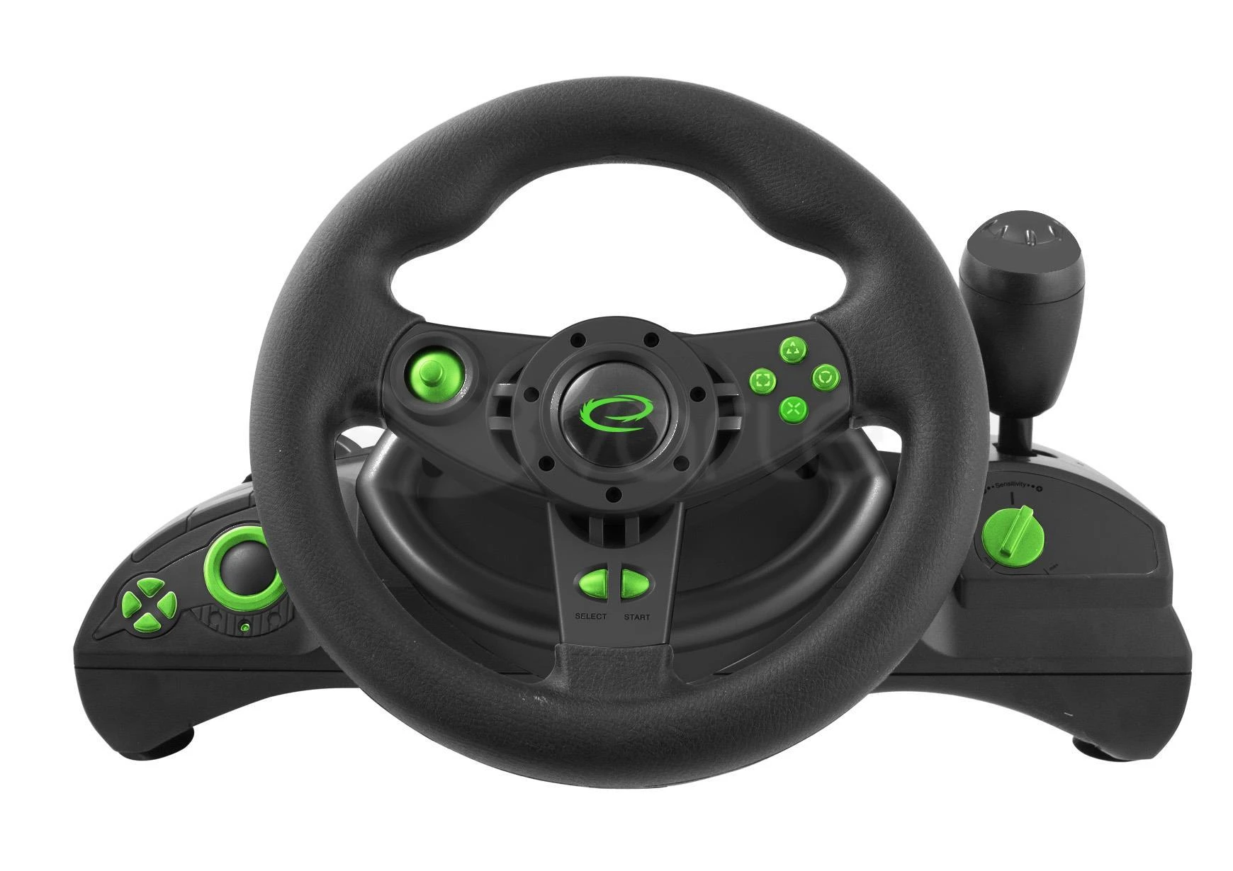 Steering wheel Esperanza Nitro EGW102 (PC, PS3, juodos spalvos)