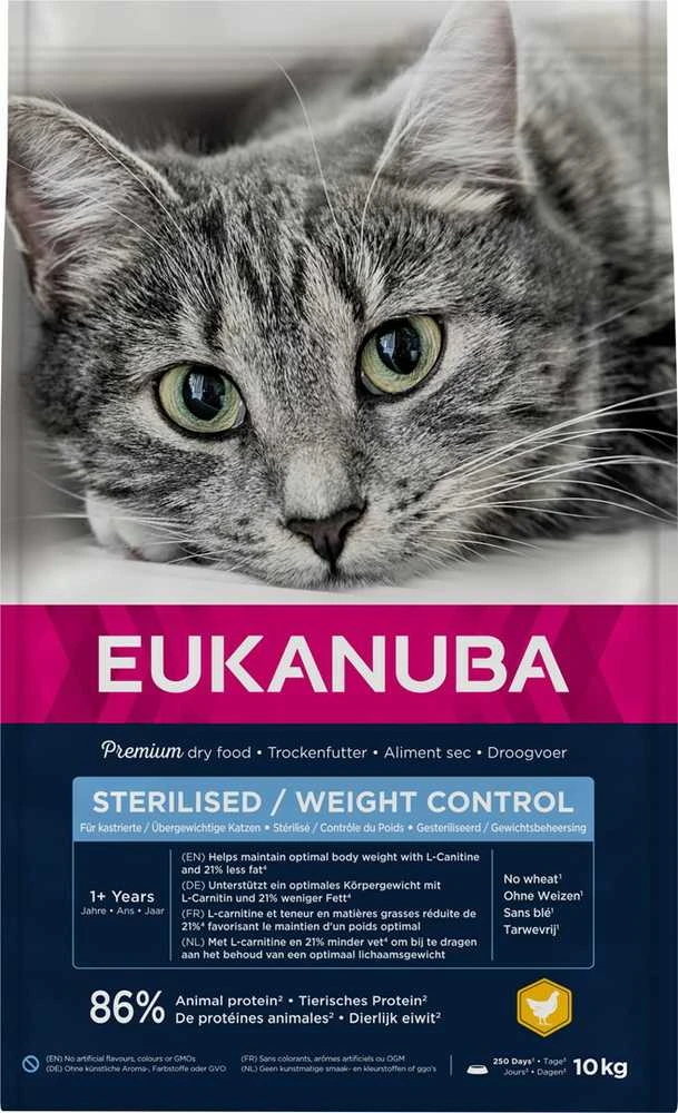 Eukanuba Sterilizuota / Weight Control Adult (vištiena) 10kg