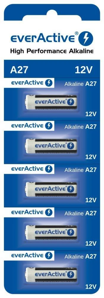 EverActive A27 12V šarminės baterijos, 5 vnt. pakuotė