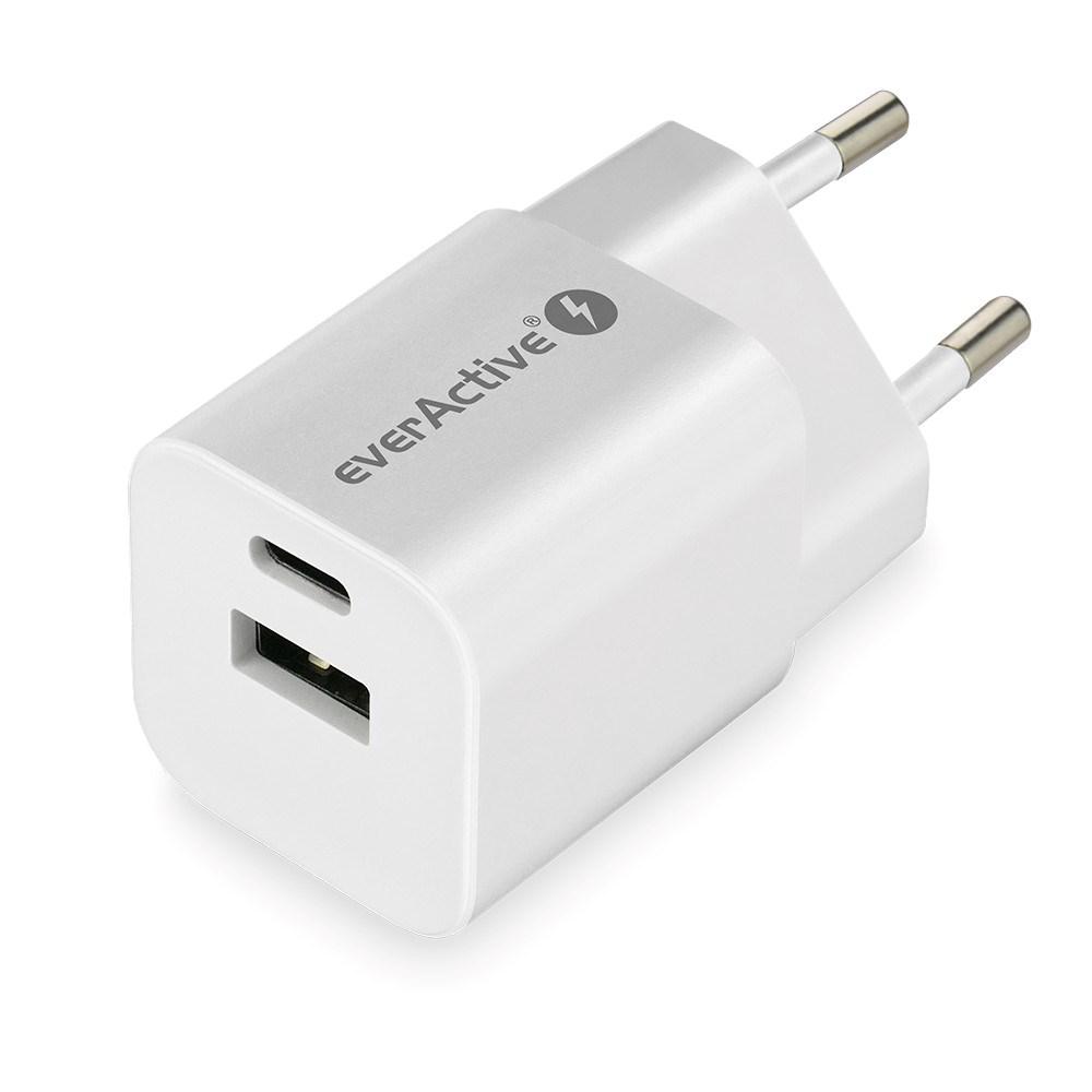 everActive 5-12V USB QC 3.0 ir USB-C PD PPS 30W GaN įkroviklis SC-390Q