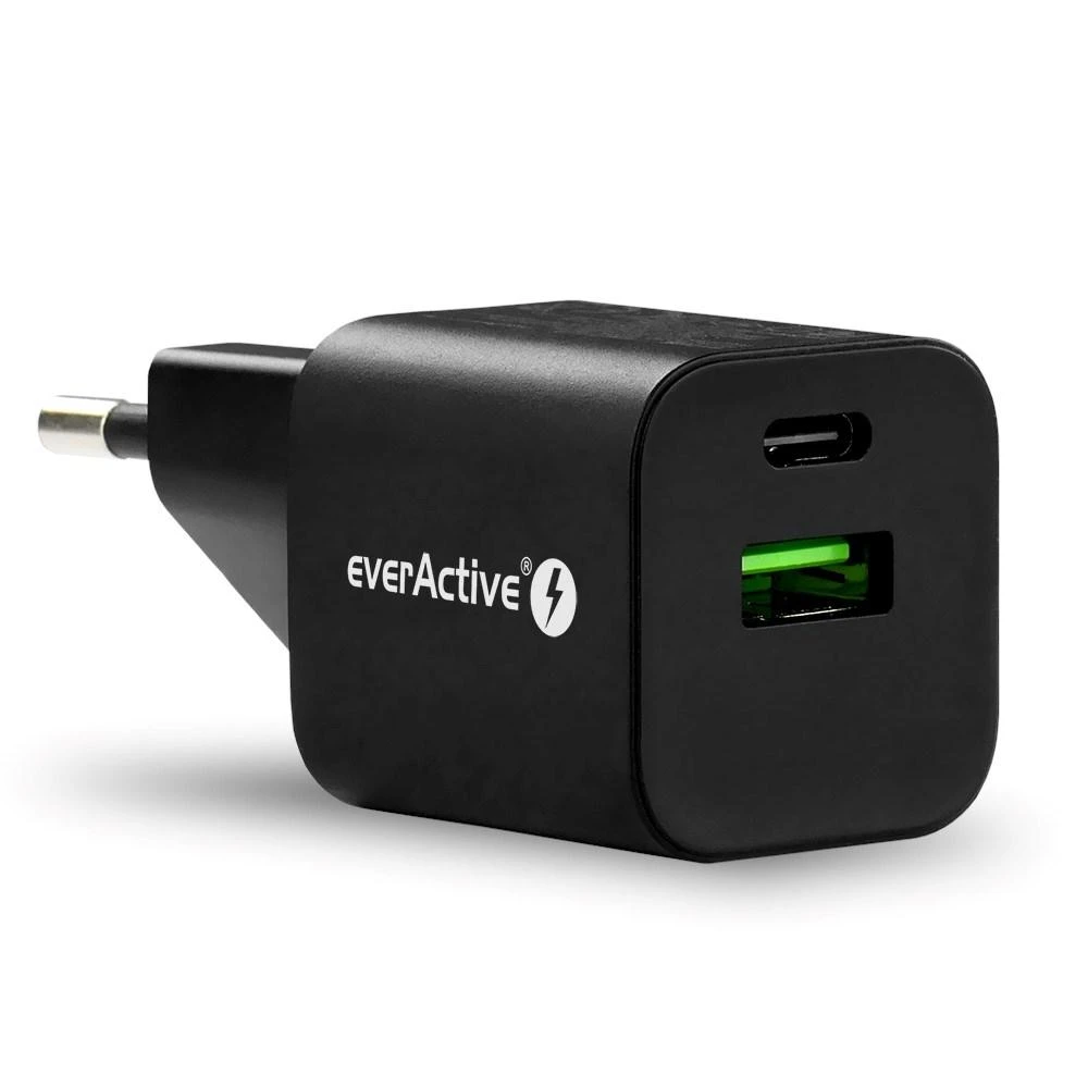 ład siec. everActive 30W 1xUSB 1xUSB-C SC-390QB