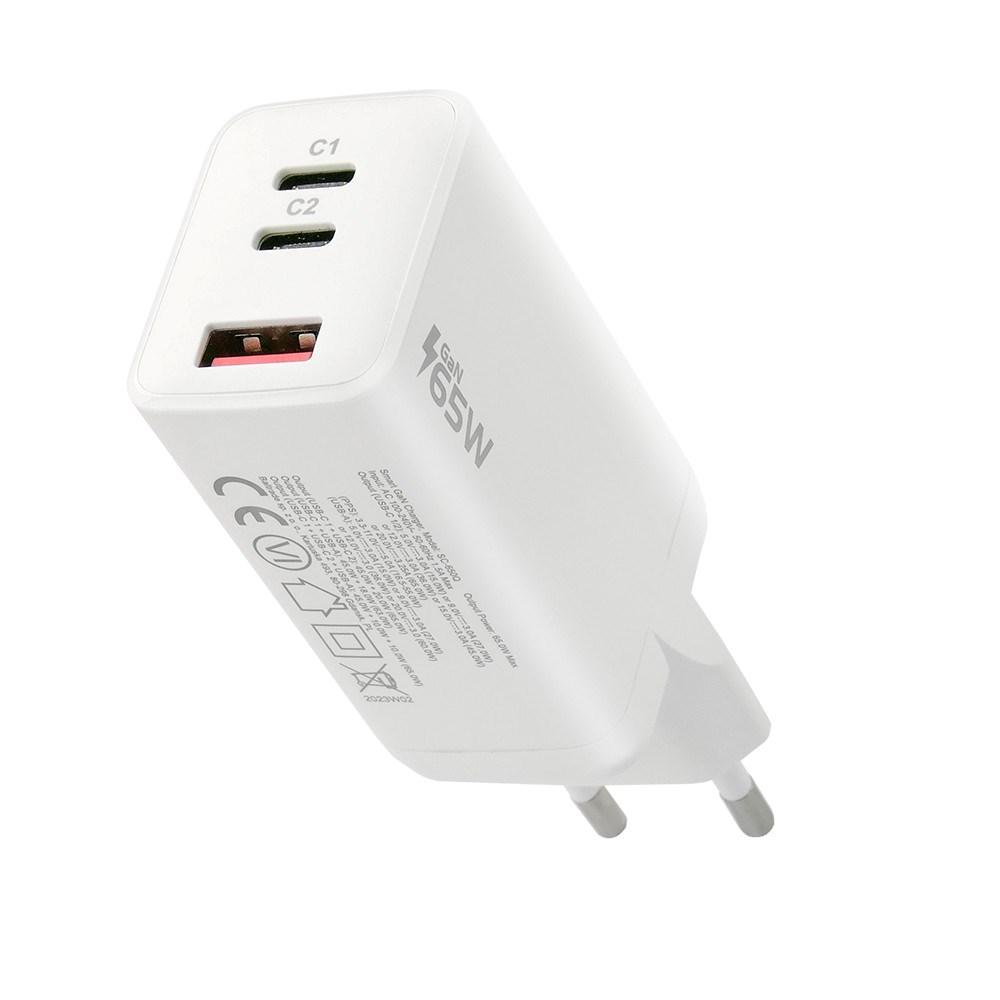 everActive 5-20V USB QC 3.0 ir USB-C PD PPS QC4+ 65W GaN įkroviklis SC-650Q