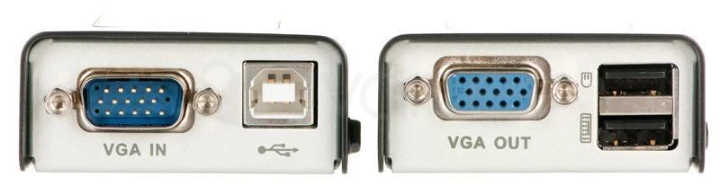 Aten KVM ilgintuvas – VGA ir USB jungčių vaizdas