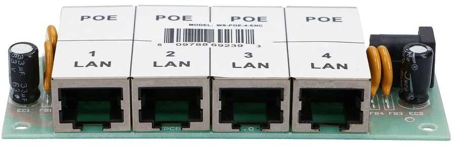 EXTRALINK EX.12646 POE INJECTOR 4 PORT Juodas