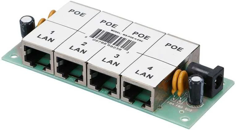 EXTRALINK EX.12646 POE INJECTOR 4 PORT Juodas