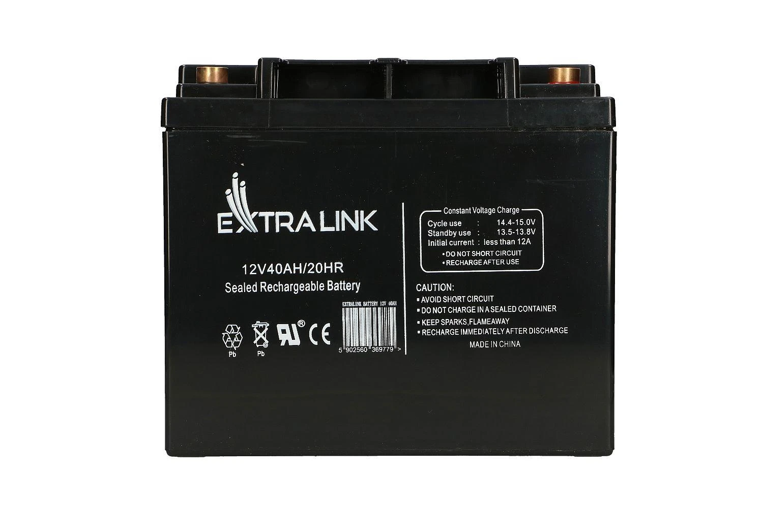 Extralink akumuliatorius Baterija ACCUMULATOR 12V 40AH – Batterie – 40.000 mAh Rūgštinis akumuliatorius (VRLA) 13,5 V 12 Ah