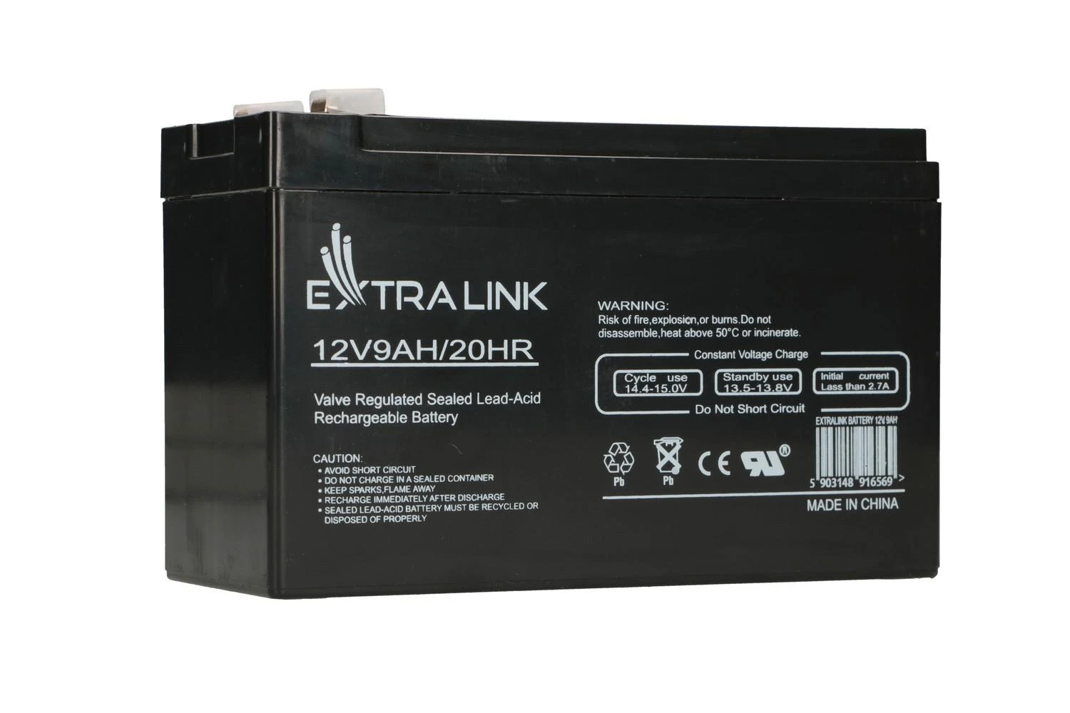 EXTRALINK akumuliatoriaus akumuliatorius AGM 12V 9AH