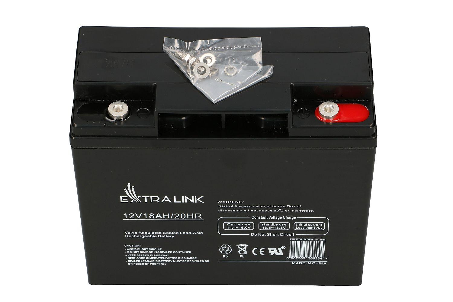 Akumuliatorius Extralink AGM 12V 18AH