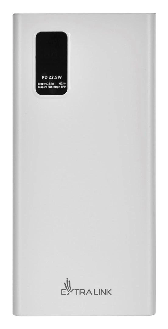 Extralink powerbank EPB-067B 10000mAh greito įkrovimo balta
