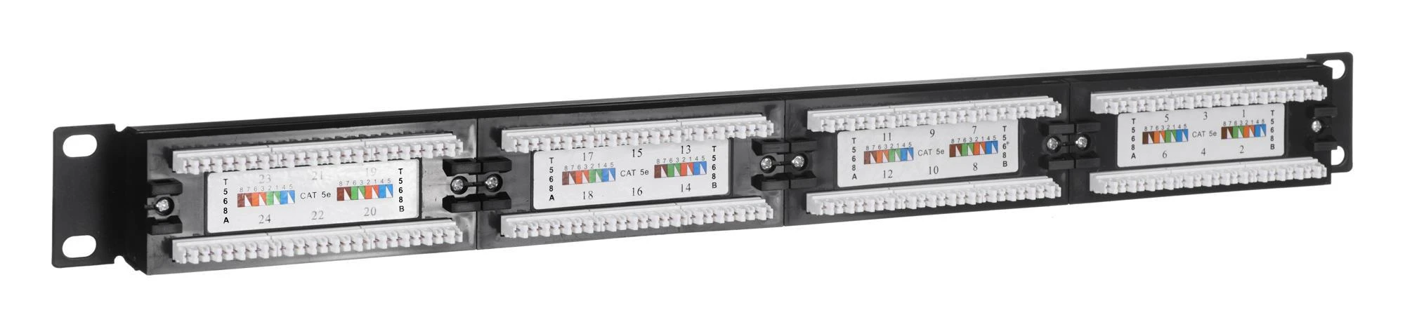 Extralink CAT5E UTP V2, Patchpanel, 24 prievadai