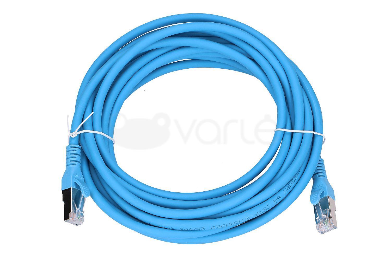 Extralink Cat.6A S/FTP 5m | LAN pataisos laidas | Varinis vytos poros tinklo kabelis 10Gbit/s