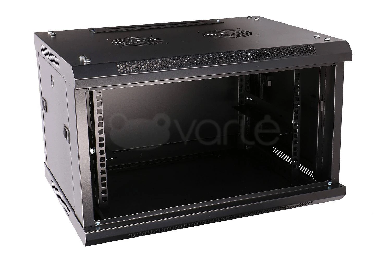 Extralink EX.7225-6U 600x450 Juoda | Spinta stovas | montuojamas ant sienos