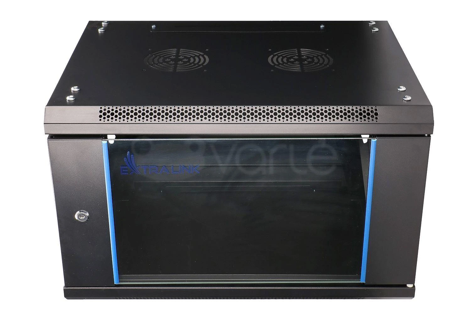Extralink EX.7225-6U 600x450 Juoda | Spinta stovas | montuojamas ant sienos