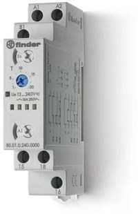 Finder F80-01-0-240-0000 DAUGIAFUNKCINĖ LAIKAS RELĖ 16A 1P 1M 12-240V AC/DC