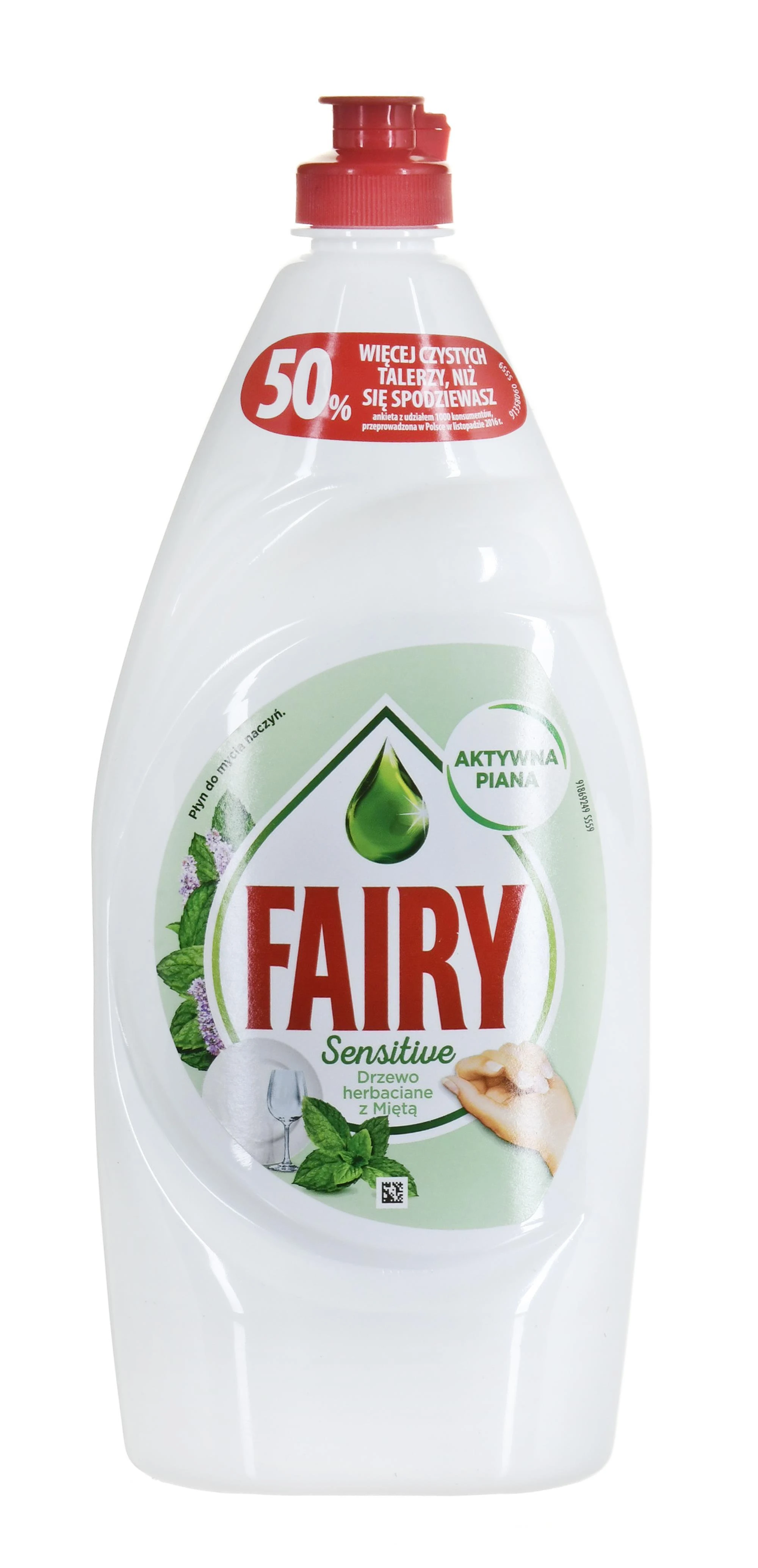 Indų ploviklis FAIRY SENSITIVE Tea Tree & Mint, 900 ml