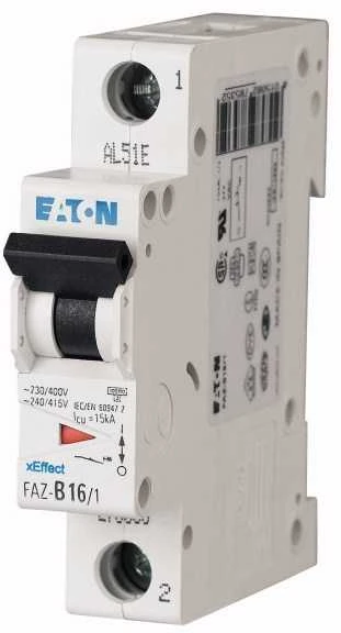 Eaton FAZ-C0,5 / 1 1P C 0,5A 15kA AC - 278544