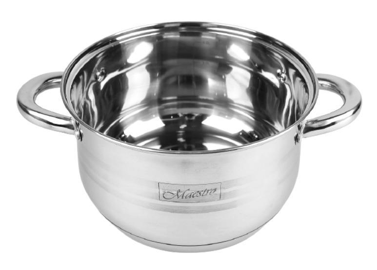 Plieninis puodas su dangteliu, indukcinis, 20cm, 3,9l | Maestro MR-3513-20