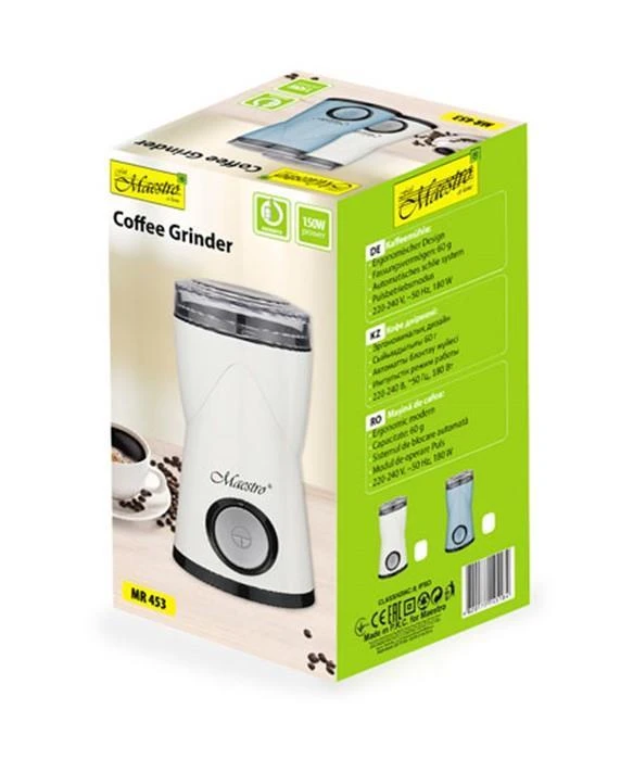 Kavamalė Feel-Maestro MR-453-Baltas coffee grinder Blade grinder 180 W
