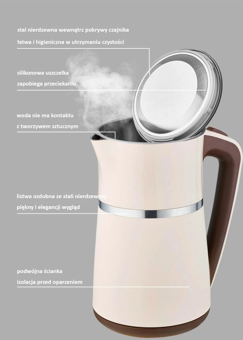 Maestro Riposo Virdulys 1,7L, kreminis, 030