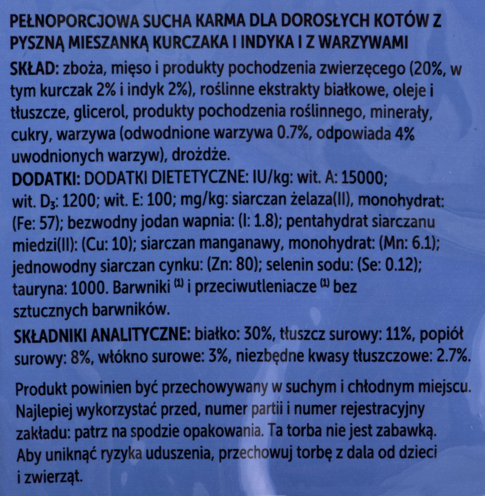 FELIX Crunchy & Soft vištiena, kalakutiena, ir daržovės dry cat food