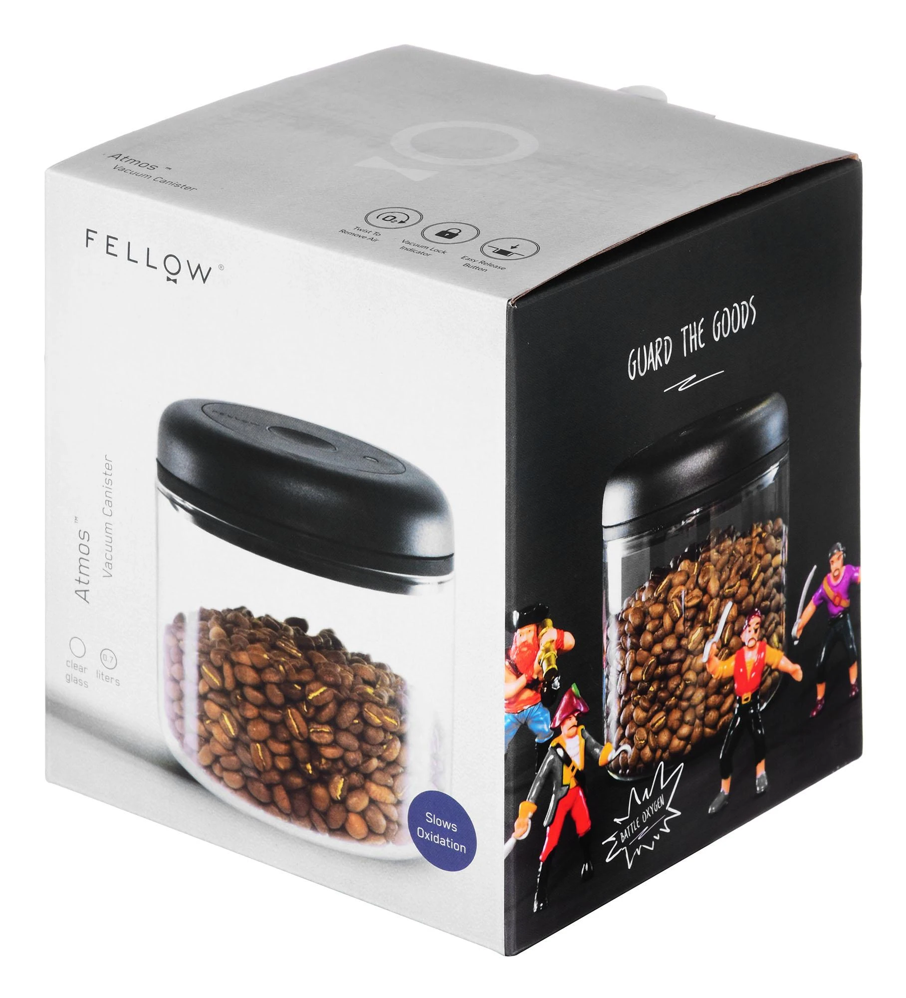 Fellow Atmos vakuuminis kanistras - 0,7l stiklas