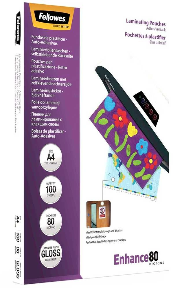 Fellowes LAMINATORIAUS KOMŠELIO KLIJAUS NUGARĖ/A4 80 100 Vnt. 5302202 BIUDŽIAI