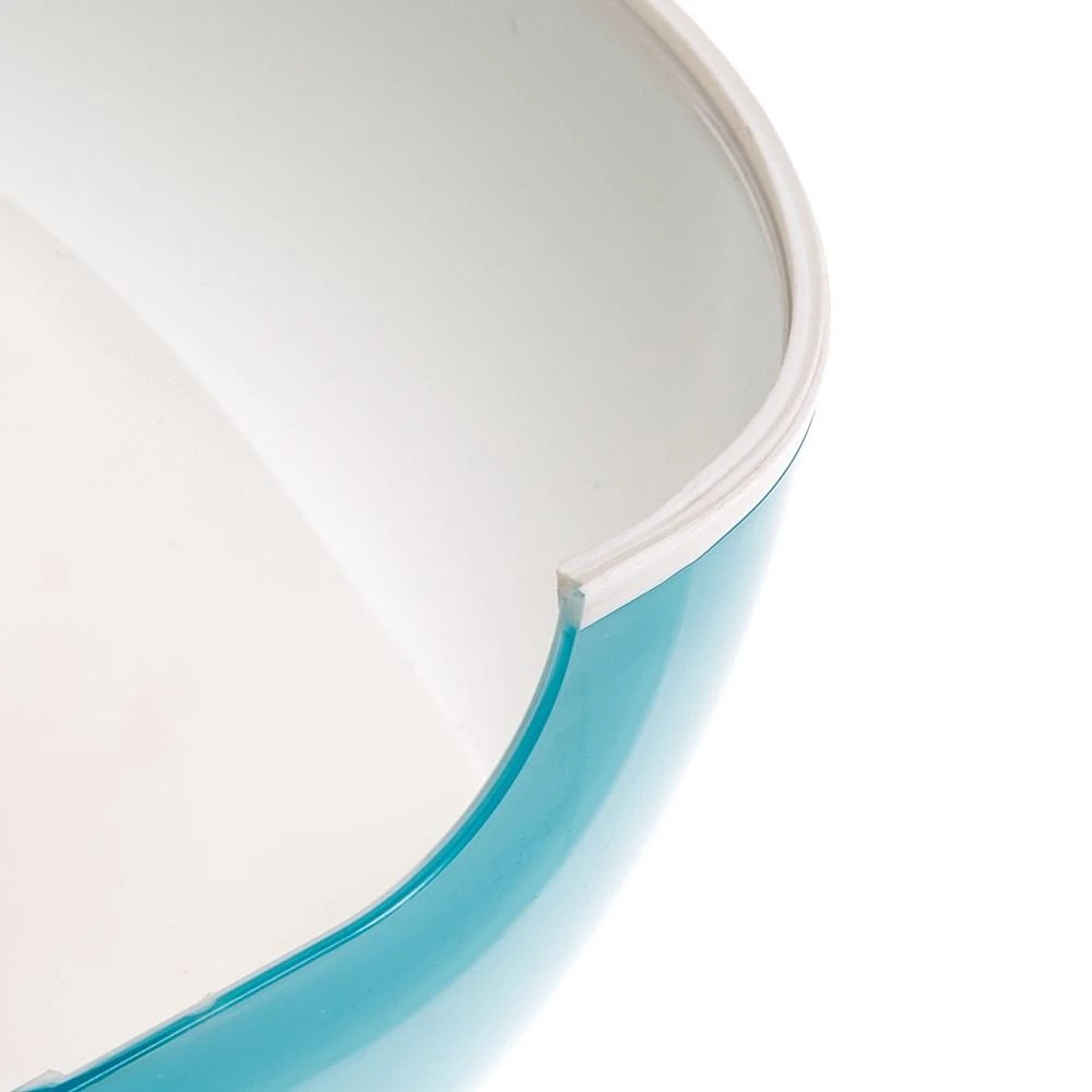 Mėlyna FERPLAST Glam Large Pet watering bowl, baltas and mėlynas