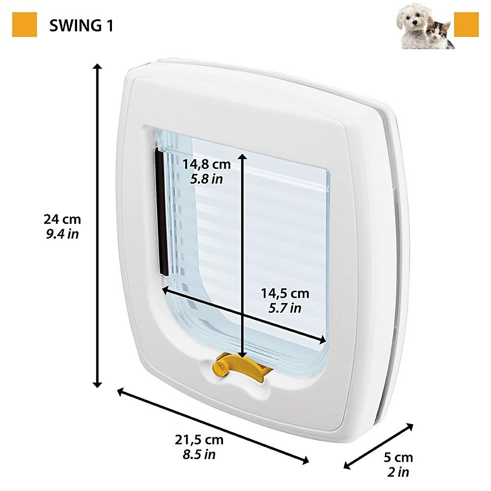 FERPLAST Swing 1 - Pet door, ruda