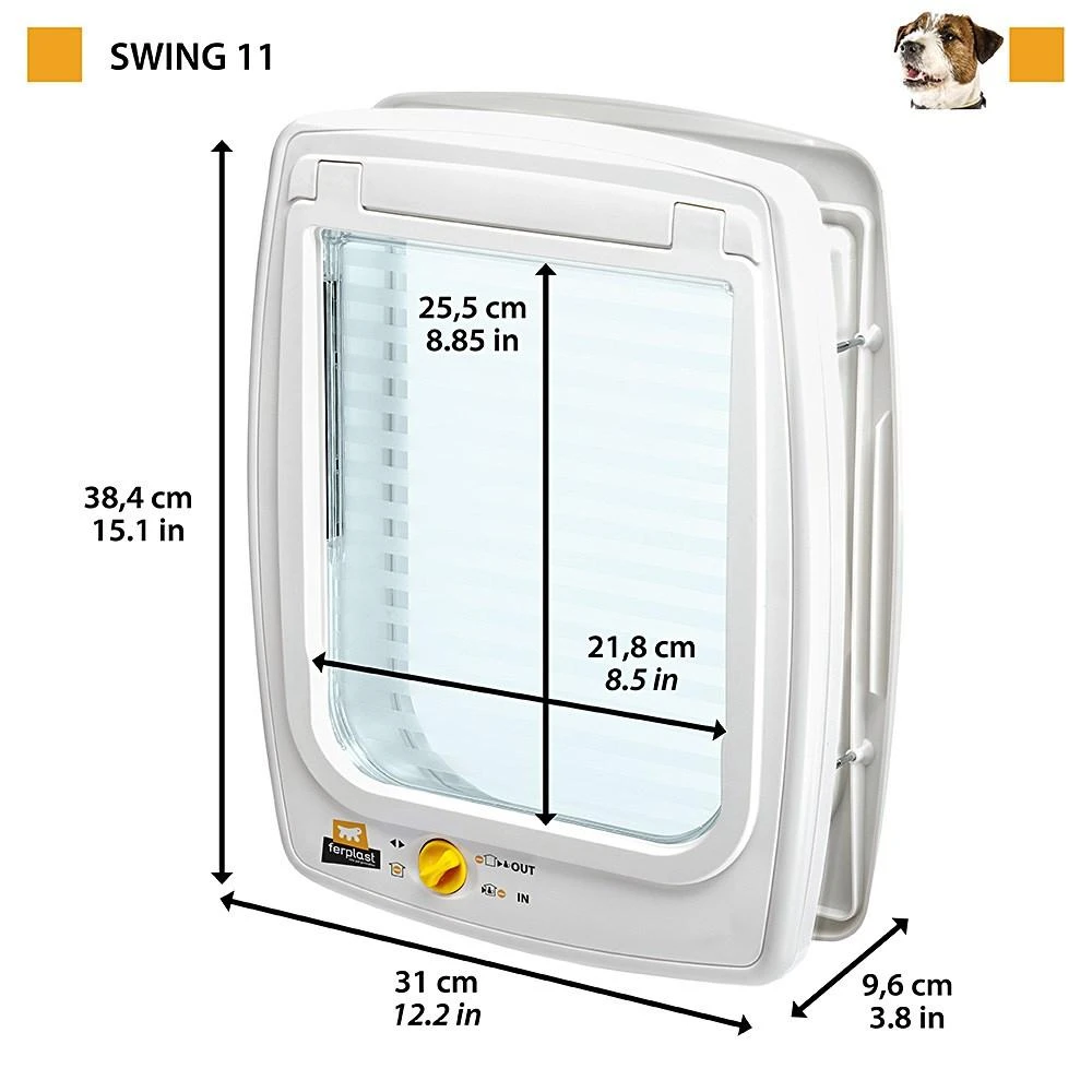 Gyvūnų Durys - Ferplast Swing 11 Balta