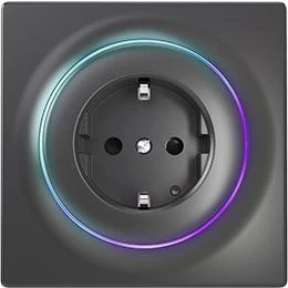 Fibaro FGWOF-011-8 socket-outlet Type F Juodas