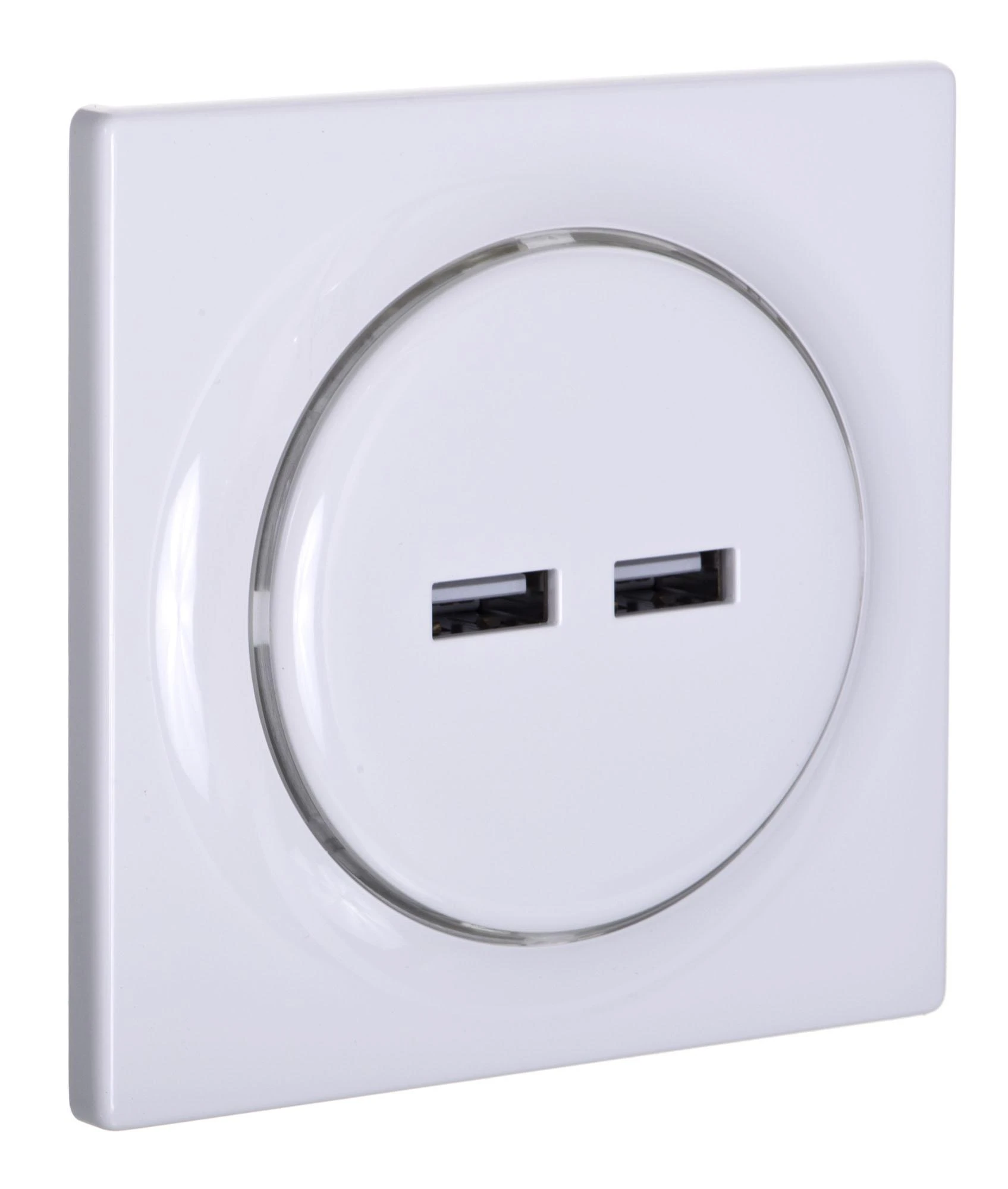 USB šakotuvas – „Fibaro Walli N“ 2 USB šakotuvai