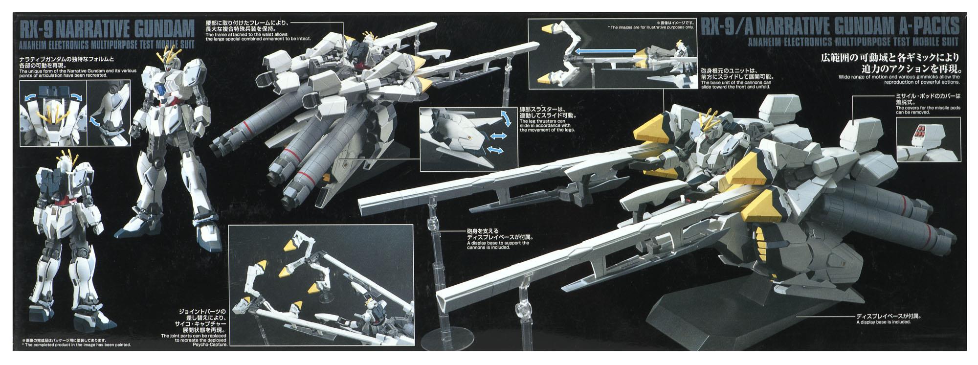 Figūrėlė BANDAI RX9/A Narrative Gundam A-Pack (Nuo 9 metų )