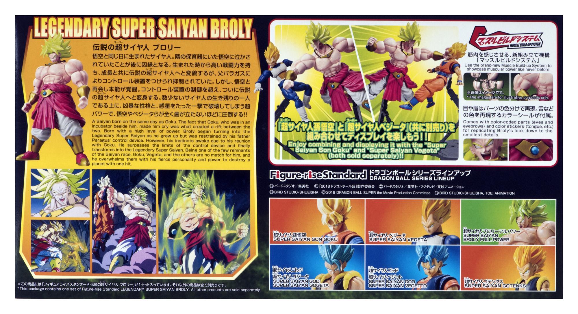 Figurine collector's BANDAI FIGURE RISE DBZ LEGENDARY SUPER SAIYAN BROLY [NEW BOX]