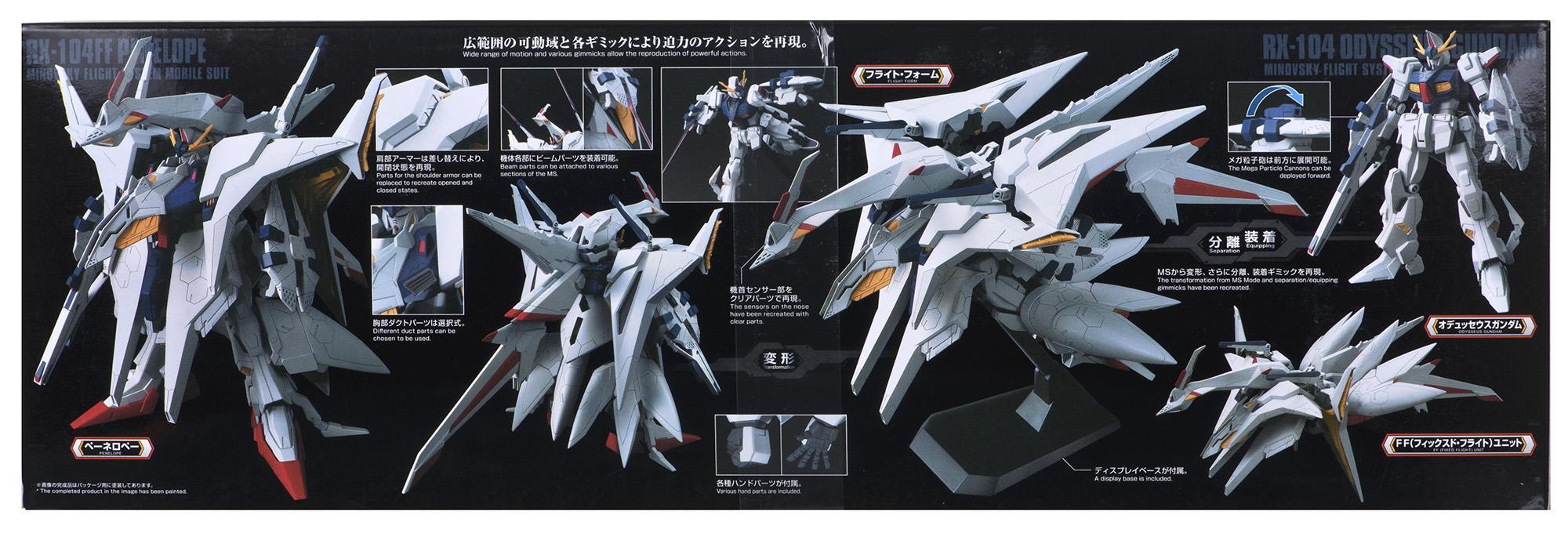 Bandai HGUC Gundam Penelope RX-104FF surenkamas modelis 1/144, 58204