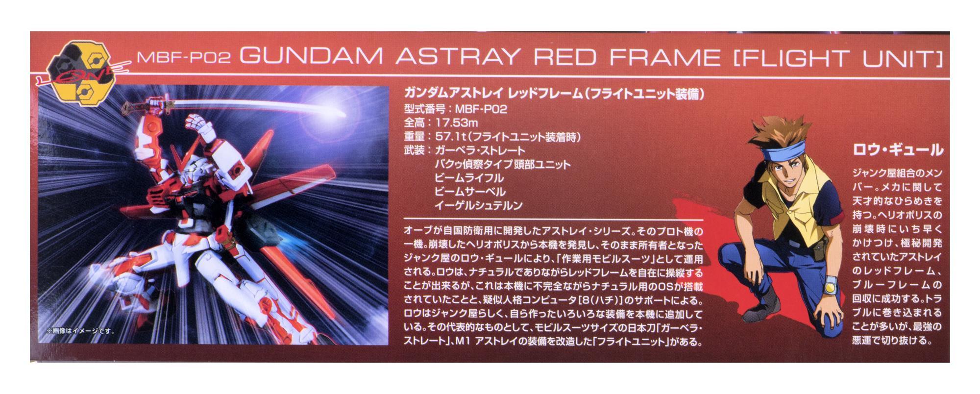Bandai HG 1/144 GUNDAM ASTRAY Raudonas FRAME (FLIGHT UNIT) collectible figurine
