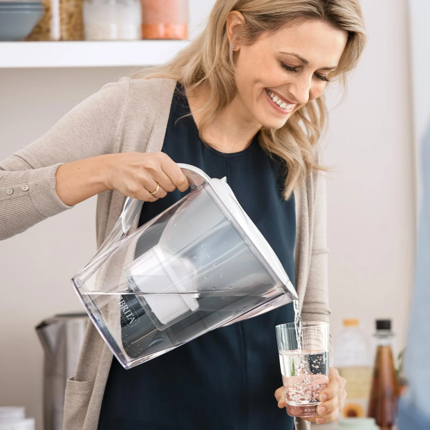 Vandens filtravimo ąsotis Brita Marella XL Baltas + 2 MX+Pure Performance filtrai