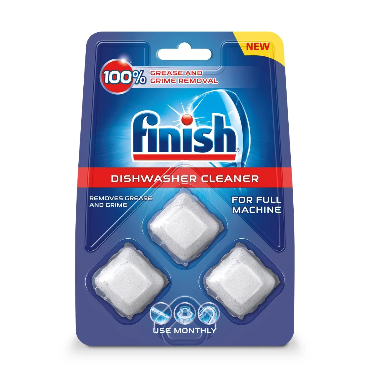 Indaplovės valymo priemonė FINISH, 3 tabletės