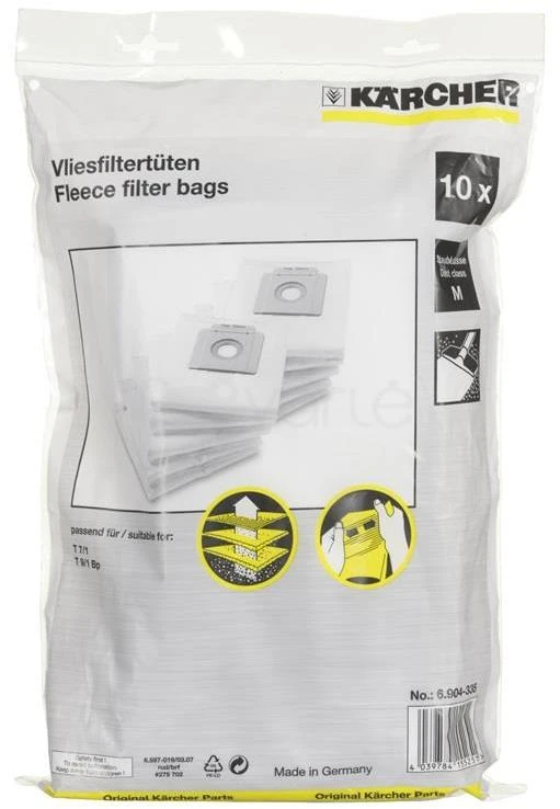 Kärcher 6.904-335 Vilnoniai filtrų maišeliai, T 7/1, 10 vnt.