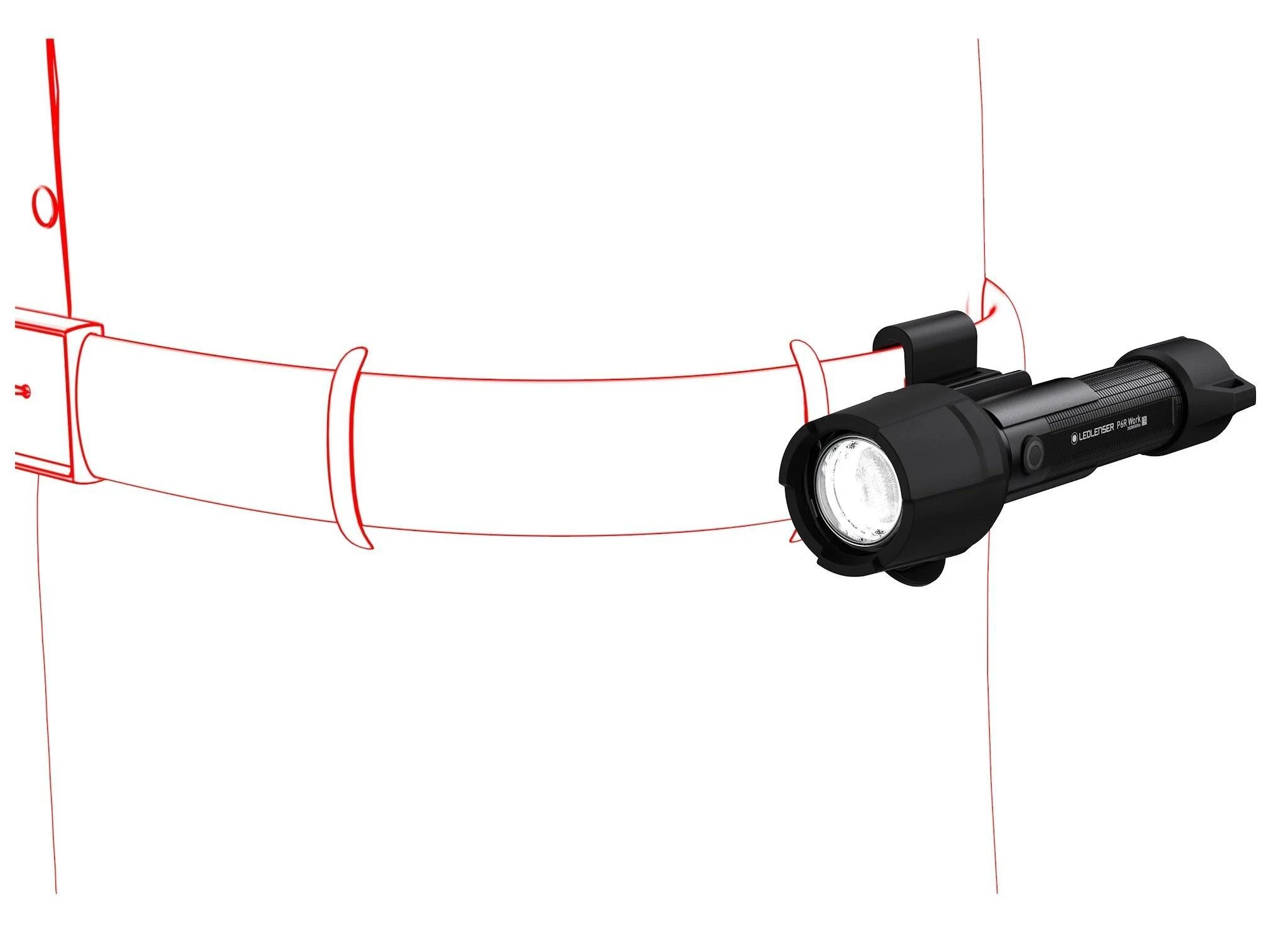 LED Lenser Flashlight Ledlenser P6R Work